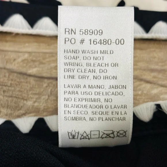 Gianni Bini Black Pink White Leopard Print Swimwear Bikini - Picture 10 of 10